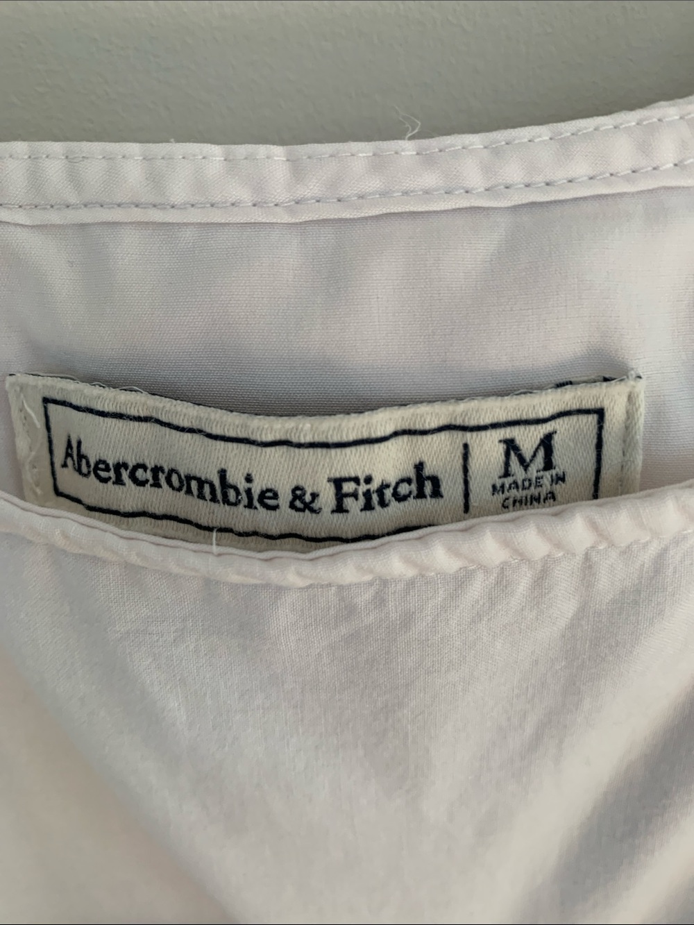 Abercrombie & Fitch Eyelet Relaxed Fit Tank Top White Medium Cottagecore Summer - Picture 4 of 9